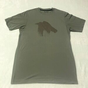2/$30 Outdoor Research Dri-Release T-Shirt Crow Graphic‎ Short Sleeve Tee Green
